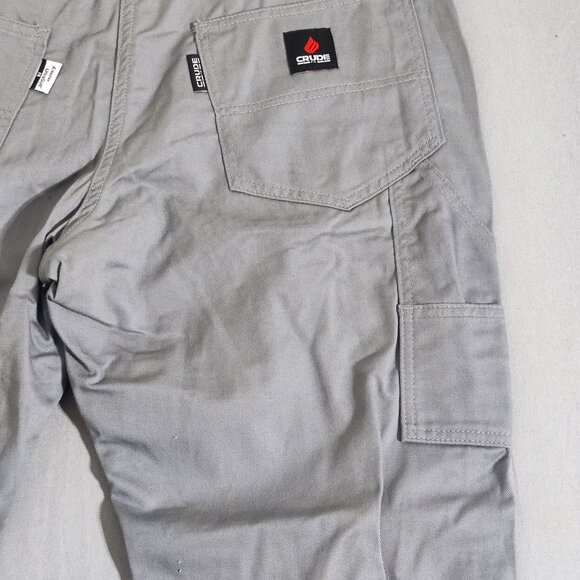 Crude Workwear Pants men's sz W34/L38 grey extra long flame resistant NWT - Picture 12 of 16